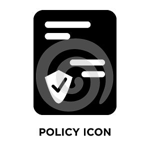 Policy iconÃÂ  vector isolated on white background, logo concept photo